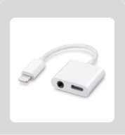 3.5mm headphone/earphone jack and a Lightning charging port