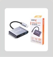 Type-C 3.1 port into:OTG +HDMI+USB 3.0 With HDMI Cable Opti…