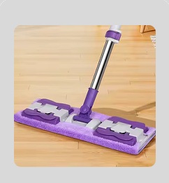 Smart Floor Mop with Rotating Head – Microfiber Squeegee Cl…